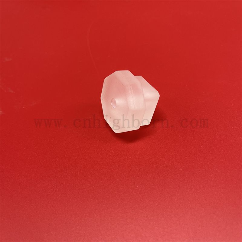 Customized Form Wärmefestes gefrostetes rund Quarzteileblatt 