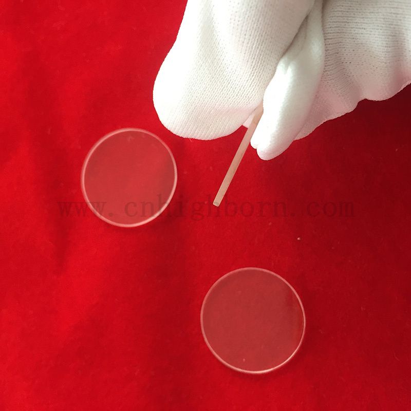 Customisierte transparente runde hitzebeständige geschmolzene Silica -Glasscheibe
