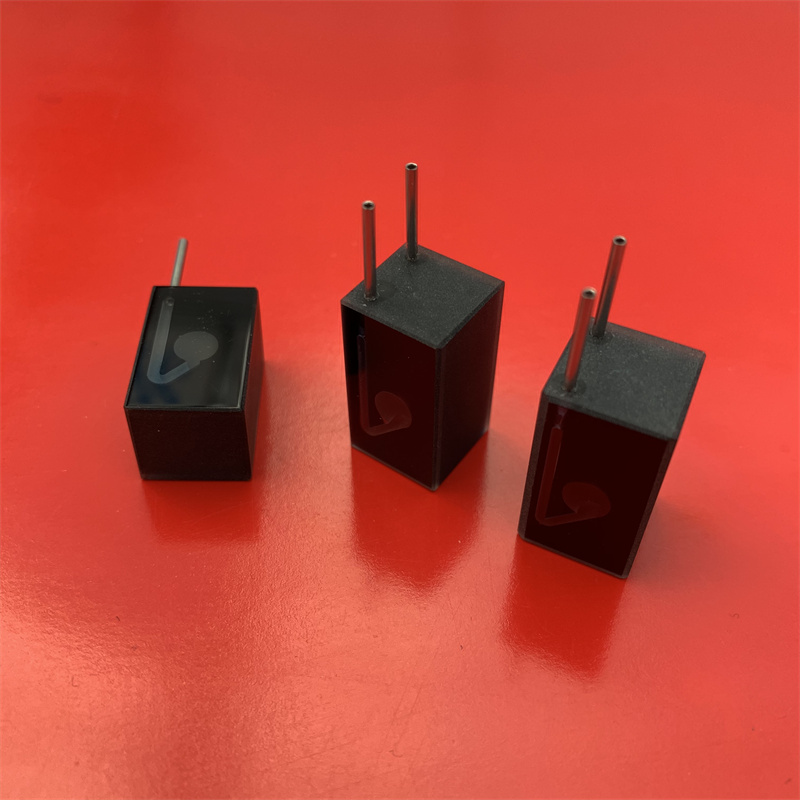 10 mm Lichtpfad 0,03 ml optische Glasflusszelle Schwarz Quarzkuvette