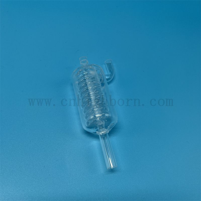 Anpassung Hochtemperaturwiderstand transparenter Quarzglasrohr klares Kieselglas -Kondensrohr mit Fusion