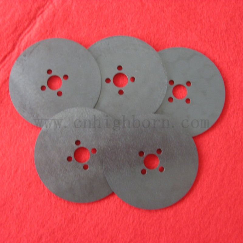 Custom Laser Bohrte Black Zirkonia Runde Platte ZRO2 Keramikscheibe