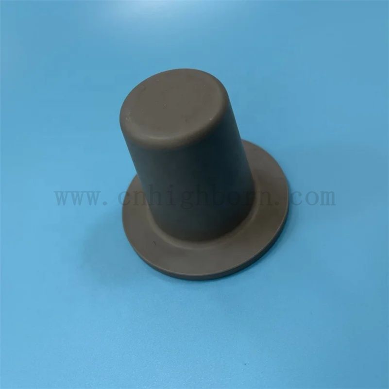 Kundenspezifisches unregelmäßiges Buchsenrohr aus Siliziumkarbid mit gesintertem SiC-Keramikteil/Rohr mit Flanschreaktion