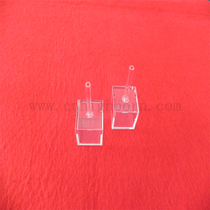 Kubikzellen Laborzellen kurzer Weg mit Füllrohrglas Kubikkuvetten für die chemische Industrie