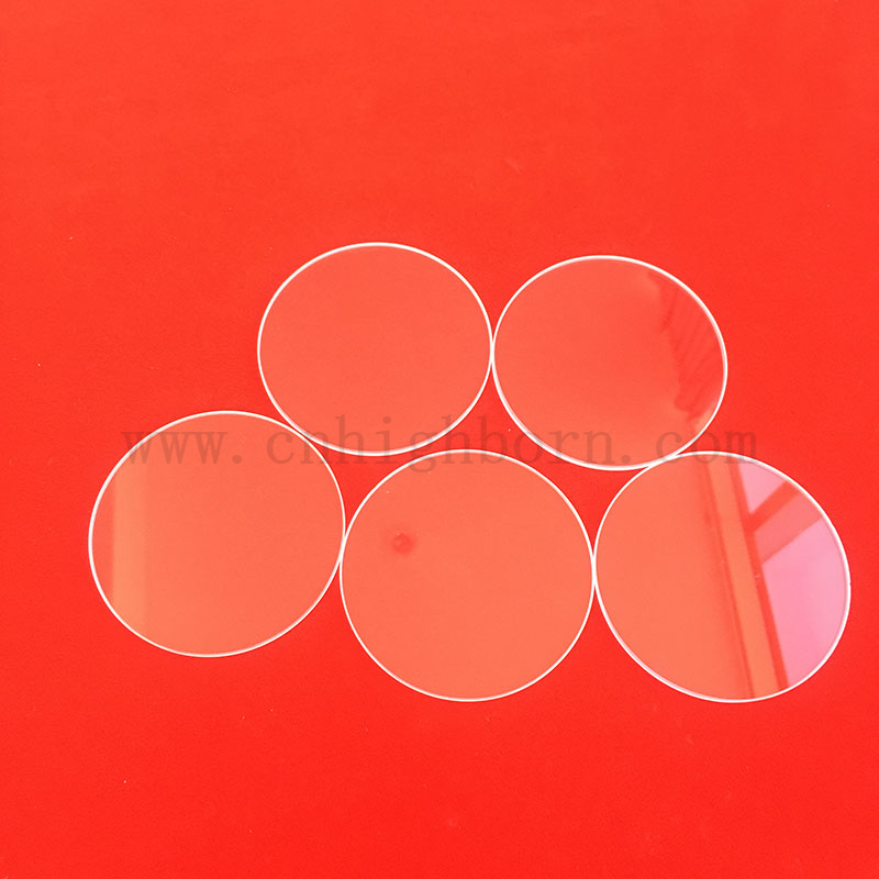 Runde transparente Silica Quarzglasscheibe für Wärmebeobachtungsfenster