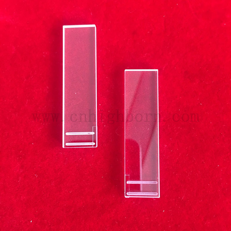 Transparente Spezial -CNC -Teile ausgefallene Quarzschlitzplatte