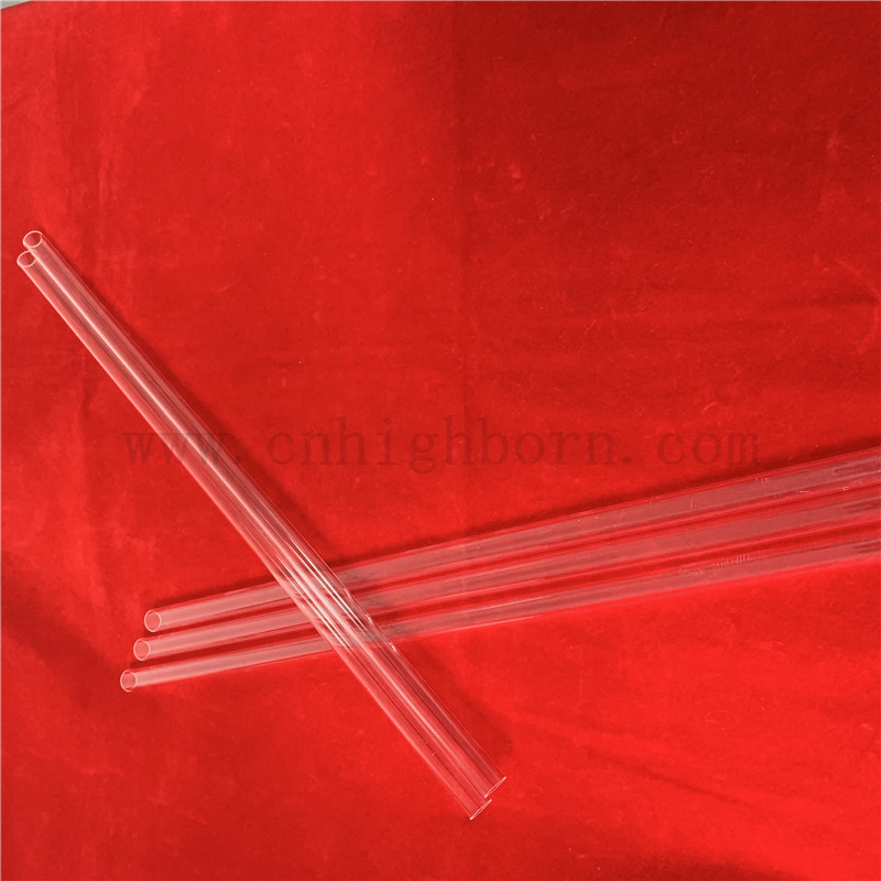 Customisierte Größe transparenter Quarz -Fusionsglasschläuche