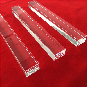  Maßgeschneiderter transparenter Quarzglasstab aus Quarzglas