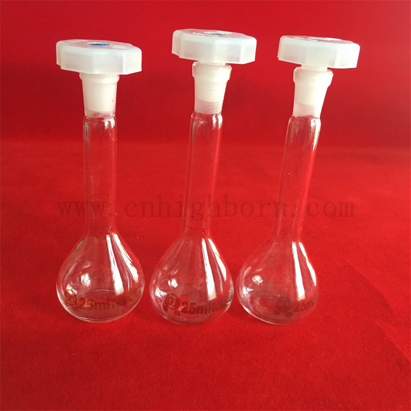 Clear Lab Borosilicat Glass Volumendiolflasche mit versiegeltem Oberteil