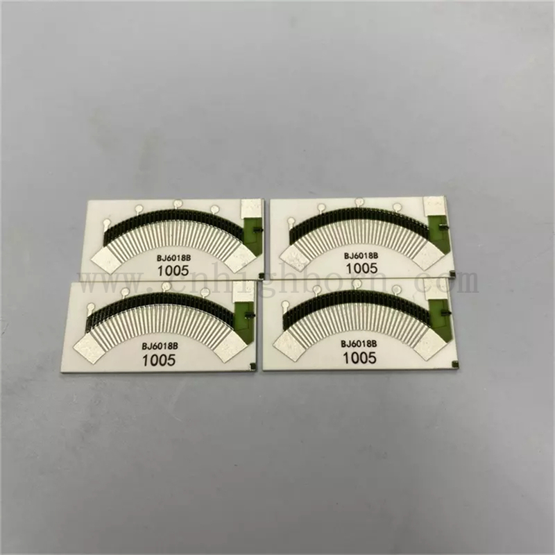 Hohe Genauigkeit Automobile Kraftstoffspiegel Sensoren Alumina Keramik Substrat Dicke Filmwiderstand