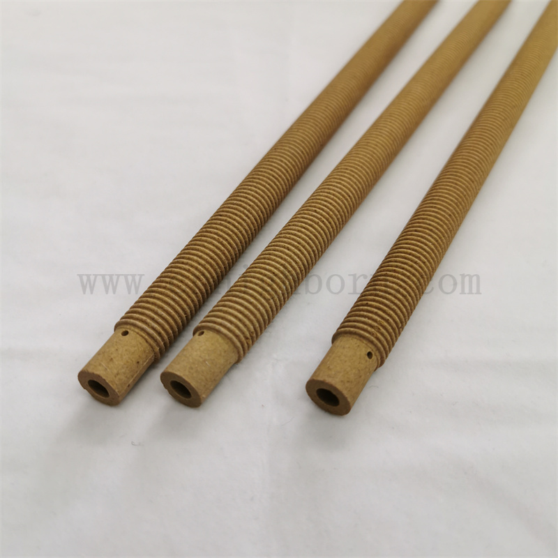 Guter thermischer Stoßwiderstand Cordierit Mullit Keramikschraubte Heizrohr