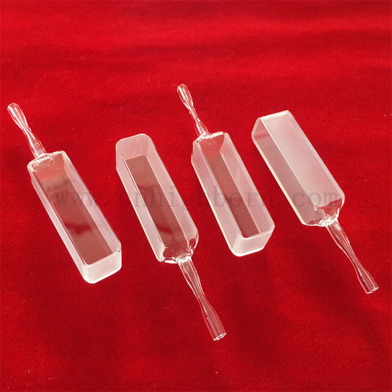 Laborforschungsstandard Q704 Quarzglas Cuvette Rechteck mit abgestufter Siegel