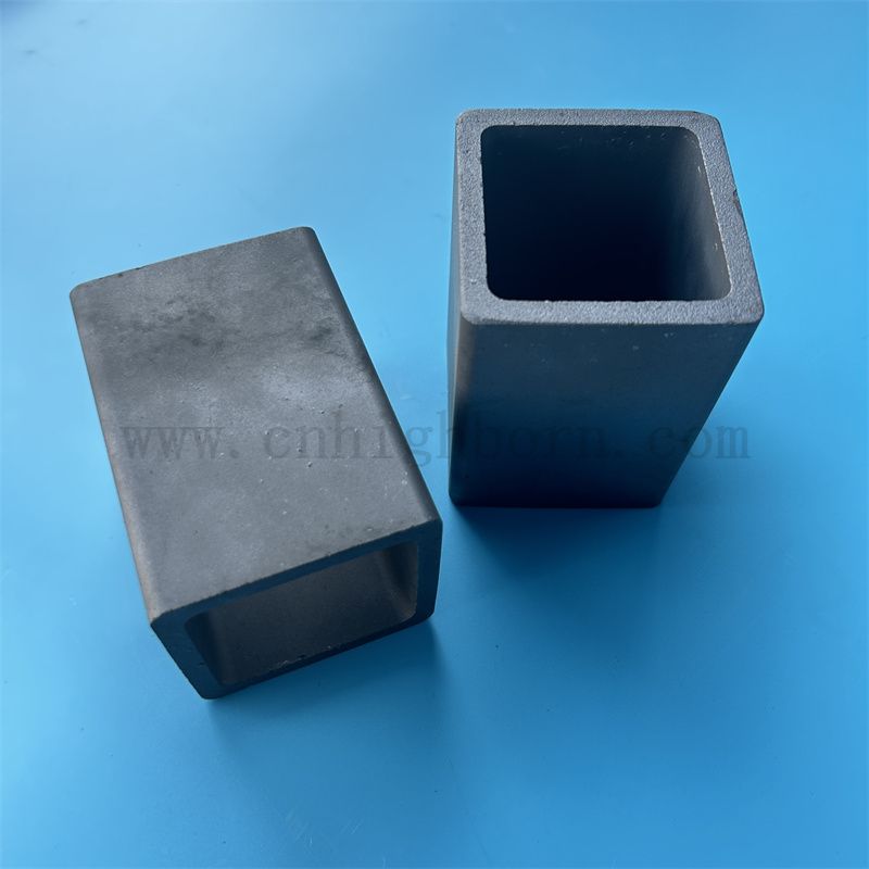 Isolator Siliziumkohlenhöckel Quadratrohr hohe Härte Reaktion Sinter SIC -Keramikrohr