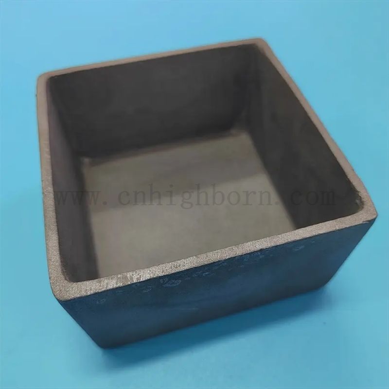 Hochtemperaturbeständiges Siliziumkarbid Crucible Sic Sic Ceramic Teil mit Deckel