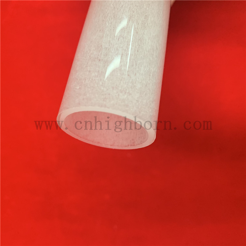 Rundes Bodenheizungsmilchmilch undurchsichtiges Silica Quarzglasrohr 