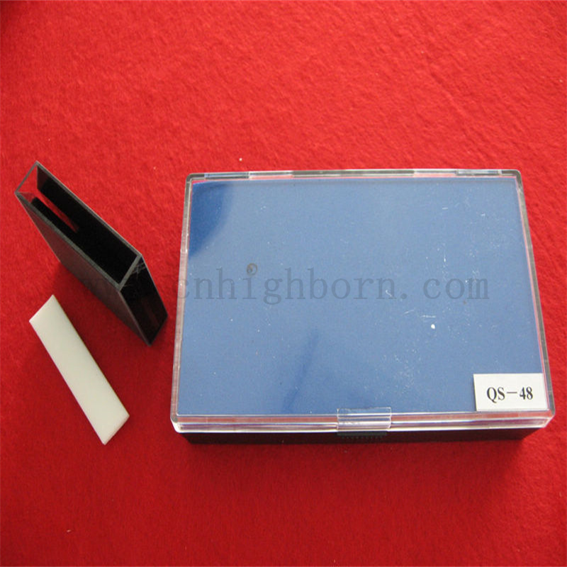 Schwarze Wand Ultra großer Glaszellen Quarzglas Cuvette Chemical Labware