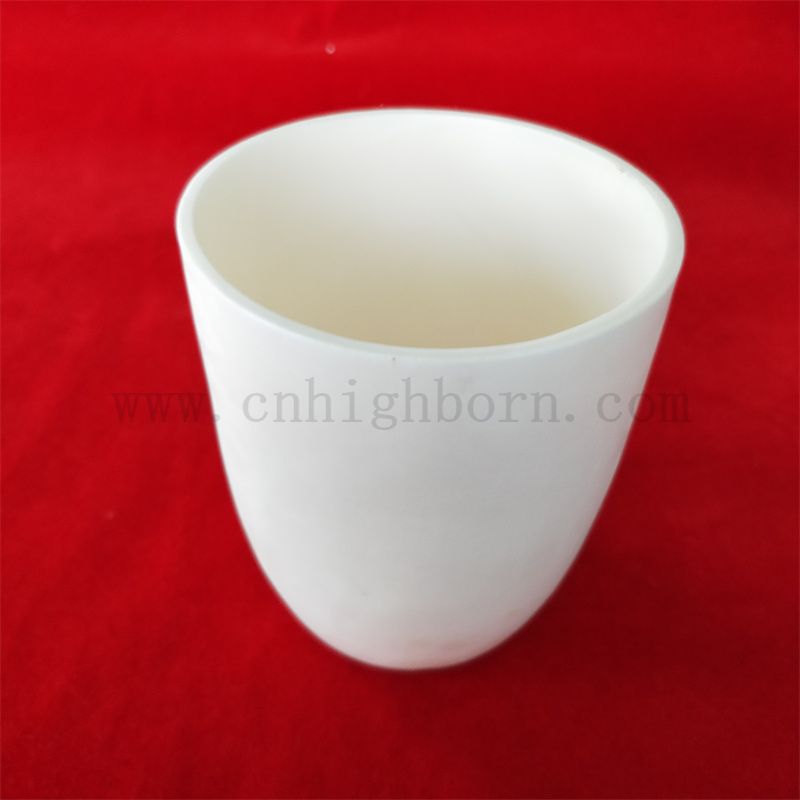 Hochtemperaturresistent 99% AL2O3 Aluminiumoxid Arc Keramik Schmelzstahntiegel für das Labor
