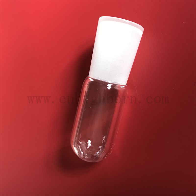 Wärmewiderstand transparentes maßgeschneidertes Quarz -Silica -Glastrohr mit rundem Boden und gefrostetem Mund