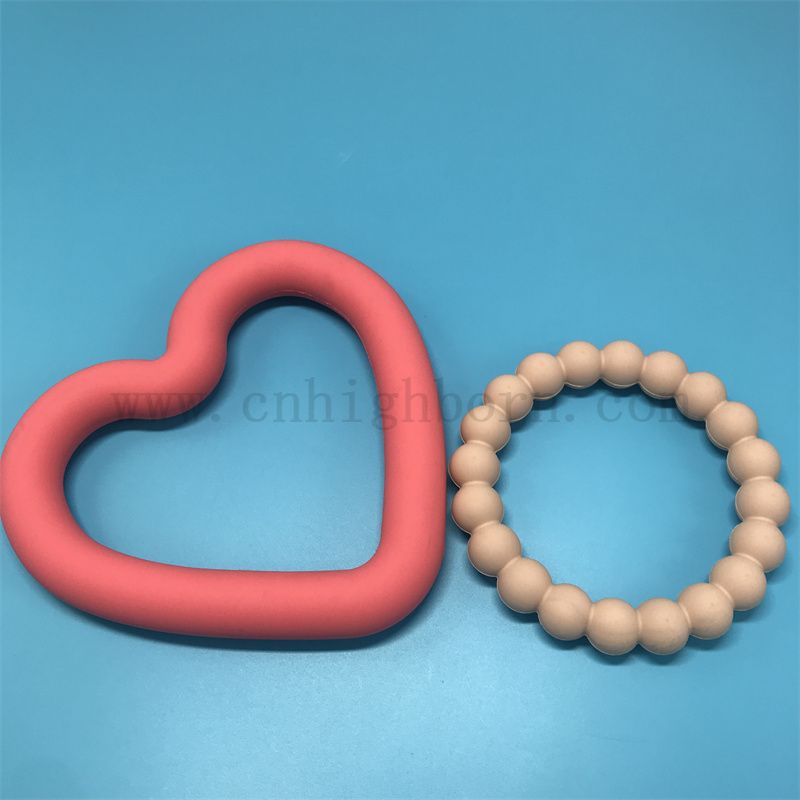 Silikongummi -Haustierzähne Schleifspielzeugnahrungsnahrung beständig gegen beißend Silikongummi -Ring