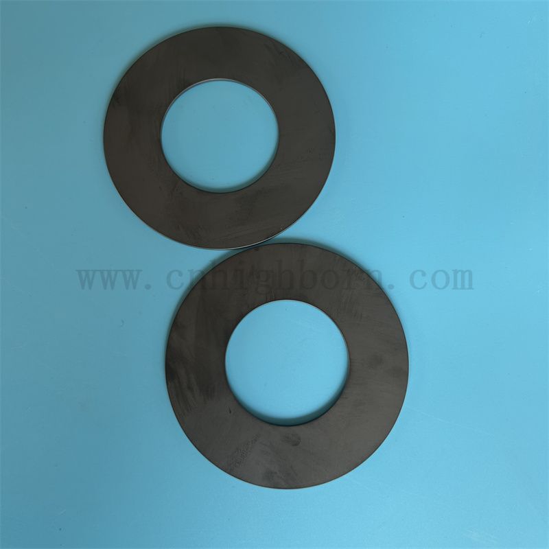 Isolator Schwarz Siliziumkarbidplatte Verschleiß resistent Sic Keramikring 