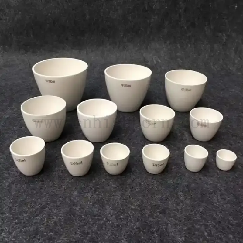 Schullabor 99% AL2O3 Keramik -Tiegel Aluminiumoxid -Schmelztopf -Verbrennungspunkt für die Industrieanalyse