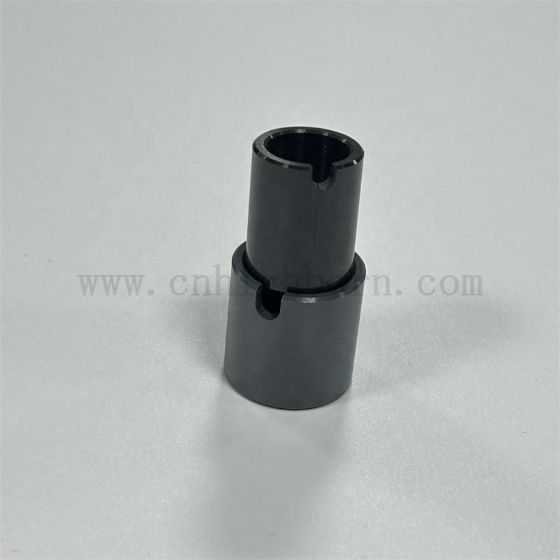 Schwarzes Zirkonia unregelmäßiger Rohrisolator Oberflächenpolierzro2 Keramikrohr