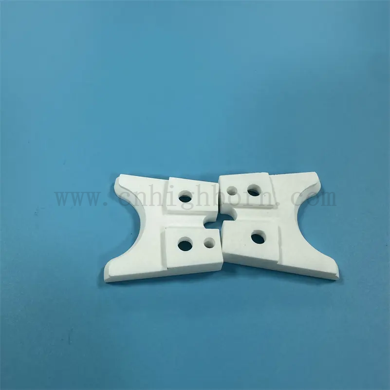 Customized 95% 99% AL2O3 Keramikstruktur Teil Aluminiumoxid -Isolierblock