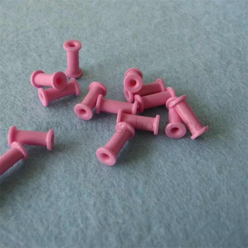 Pinkfarben Textile Keramik Drahtrollen Alumina Keramikgarnführer Teile