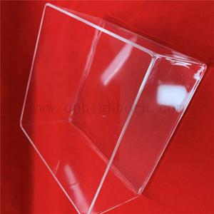 Hitzebeständige, maßgeschneiderte Box aus klarem Quarzglas