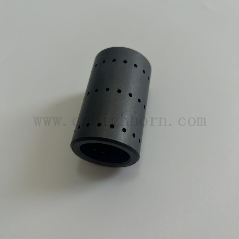 Customized SIC Ceramic Rohr Siliciumcarbidschlauch mit Löchern