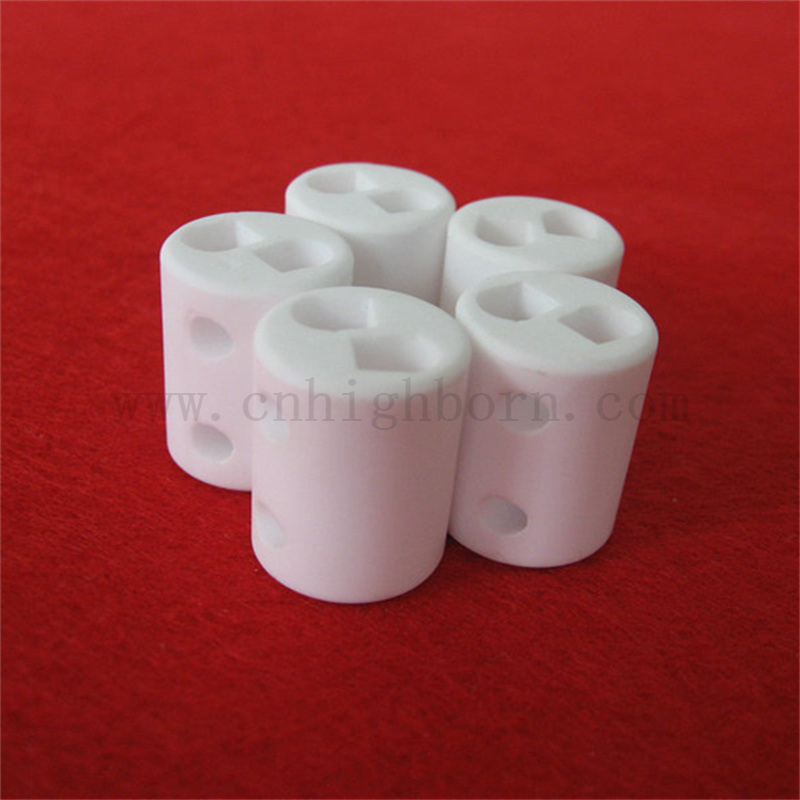 Unregelmäßiger Aluminiumoxidzylinder Customized AL2O3 Keramikstangenröhrchen Spezielles Röhrchen