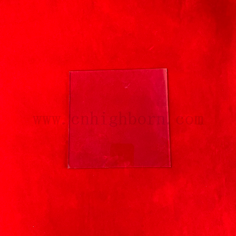 Optische transparente rechteckige Glasfenster dünne Glasplatte