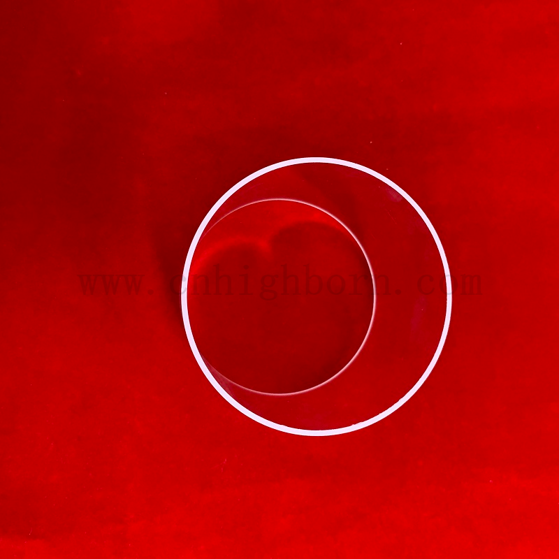 Hochreinheit UV Clear Quarzglas Schweißflansch für Quarzreaktor