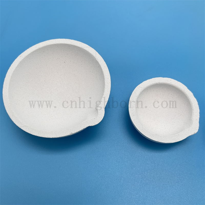 Customized Laboratory Gold Melting Bowl Quarz Fusion Silica Crucible