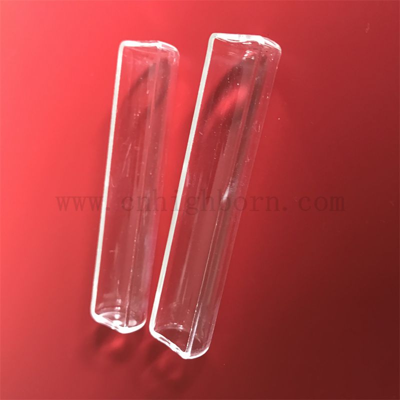 Wärmewiderstand Customized Transparent Fused Silica Quarzglasboot