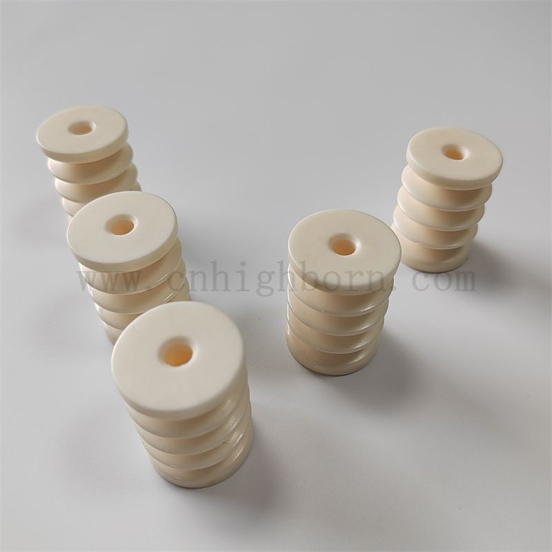 Polished Textile Keramic Garn Drahtführer Roller Alumina Keramik Textil Teppichmaschinen Ersatzteil Teil