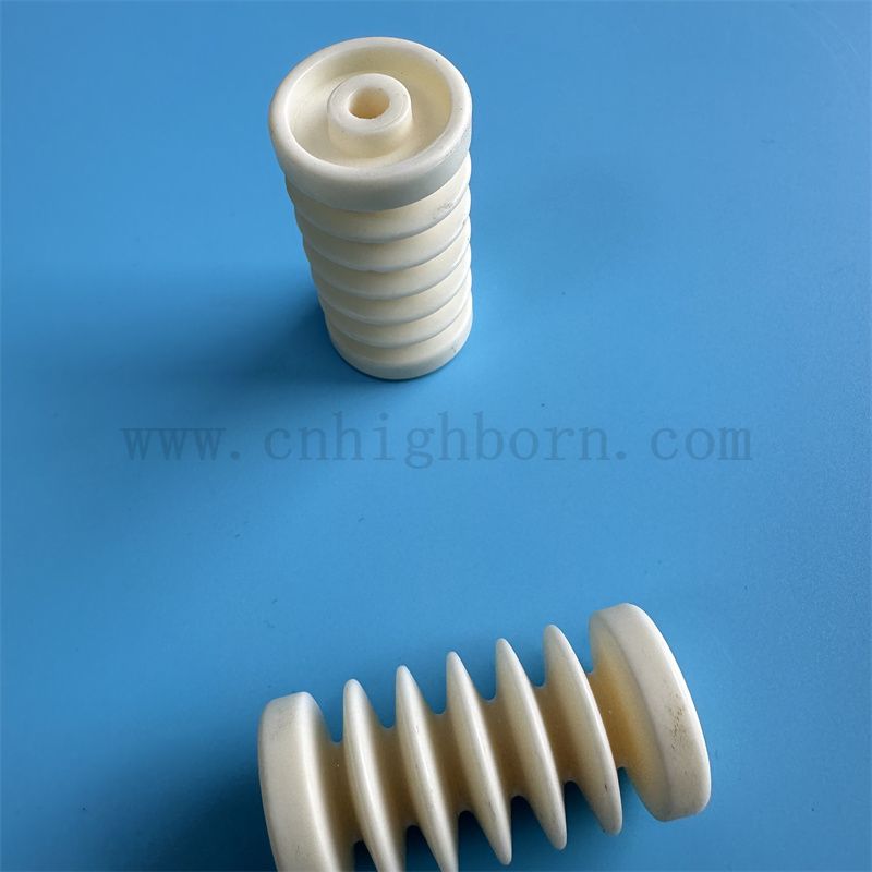 Customized Wear Resistenz 95% 99% Alumina Keramik Guide Roller Industrial Polished Textile Teile