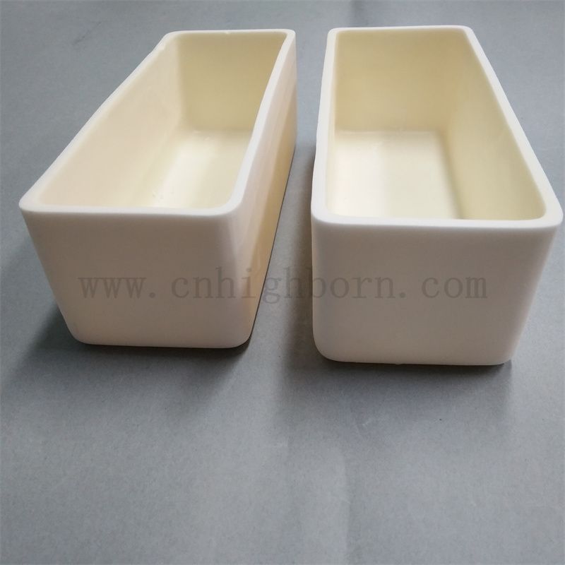 Hochtemperaturbeständiges Al2O3 Keramik -Brennboot Alumina Porzellan Schmelzstahn