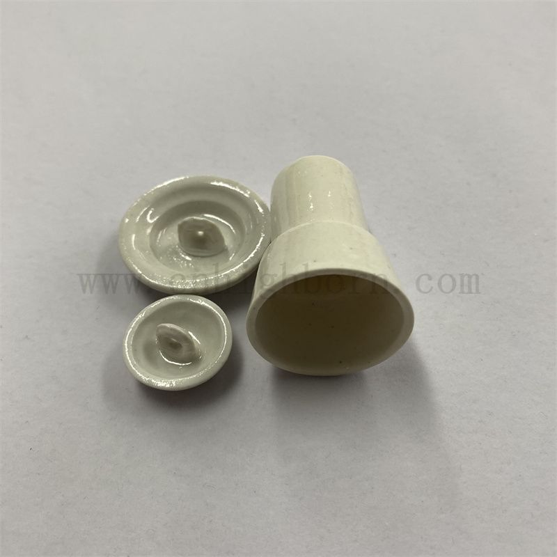 Al2o3 Porzellan Doppelschicht Tiegel für die Kohlenstoffanalyse Aluminiumoxid Keramik -Topf