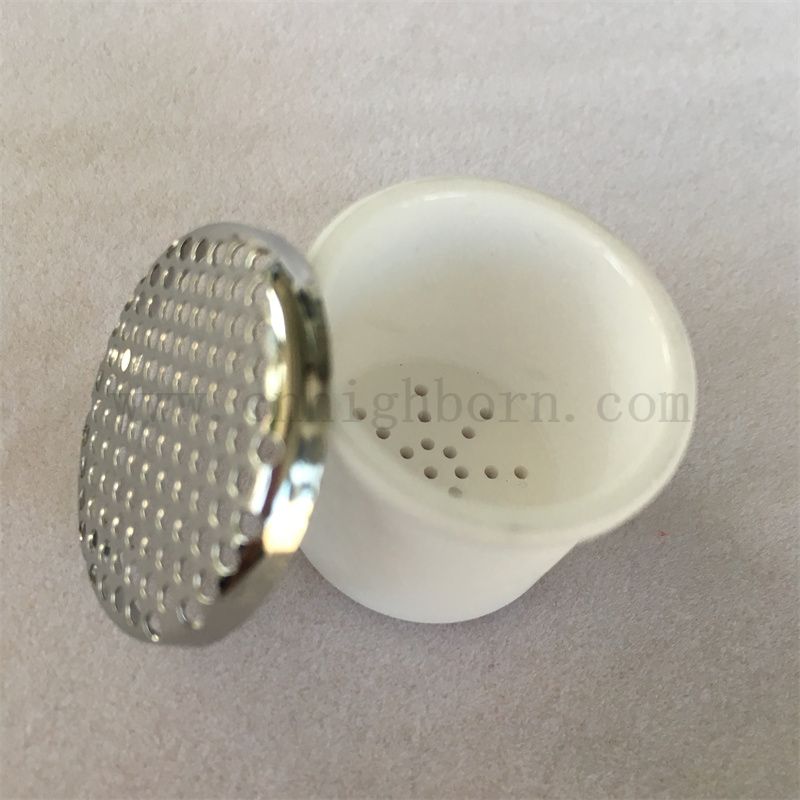 Hochtemperaturresistent AL2O3 Keramik -Wärmelanalyse Tiegel Aluminiumoxid -Topf mit Metalldeckel