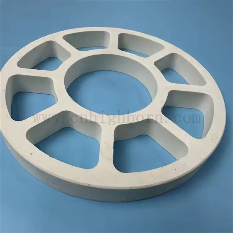 Feuerfest weißer Cordierit -Teile Keramikring für Ofen