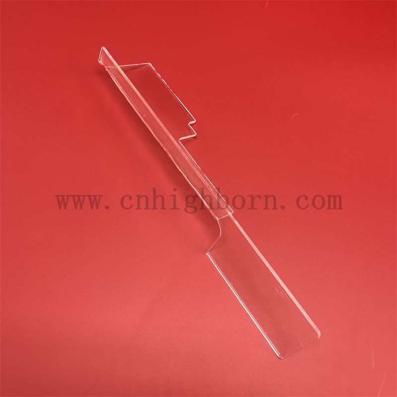 Transparente Quarzglasplatte