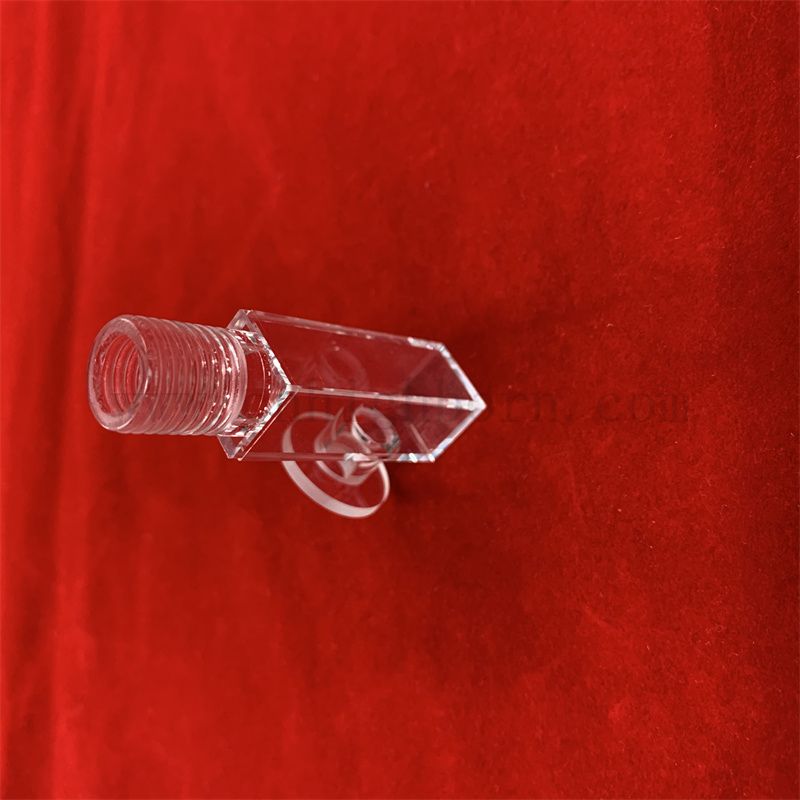 Laborspektrometer UV -Ultraviolett -Transmission optische Durchflusszelle Quarzglaskuvette mit Schraubendeckelabdeckung