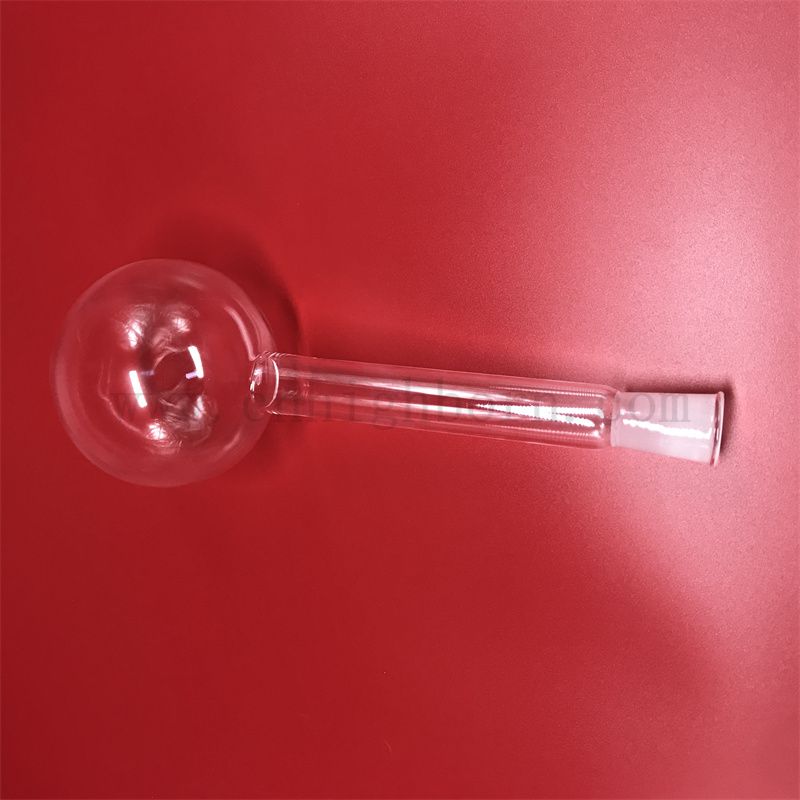 Transparent Long Neck Quarzglas Rundkolben 500 ml