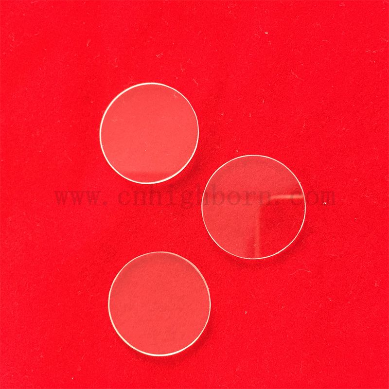 Customisierte transparente runde hitzebeständige geschmolzene Silica -Glasscheibe
