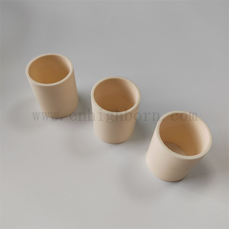 Custom 99% AL2O3 Hochtemperatur Keramikrohr Aluminiumoxidpumpe Hülse