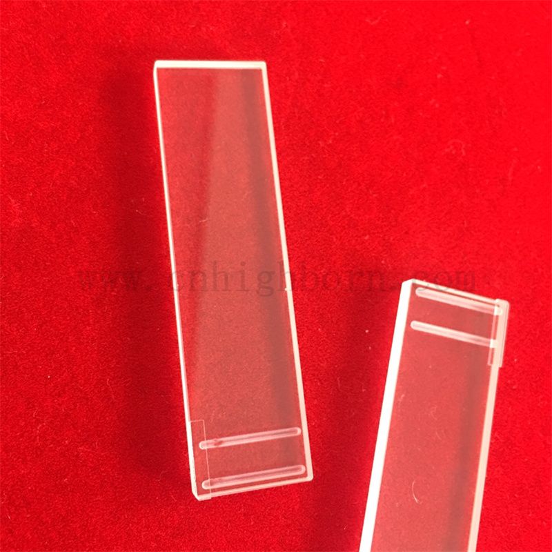 Hochtemperaturlaser Bohrung Klar fusioniert Silica Panel Quarzglasplatte 