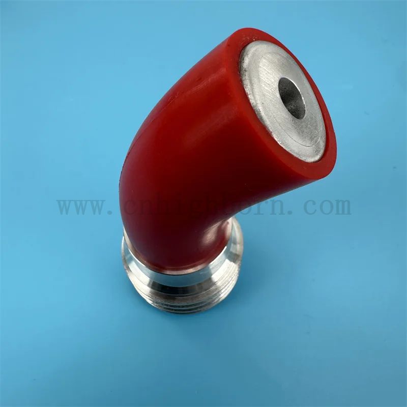 Hohe Härtetemperatur B4C, 45 Grad gebogene Borkarbid-Keramik-Sandstrahl-Venturi-Düse