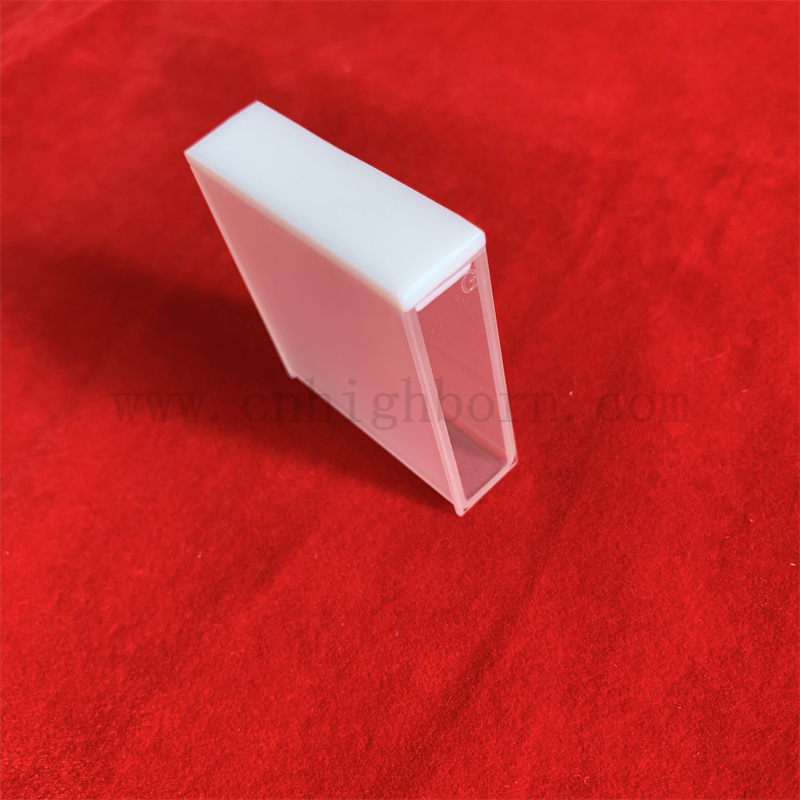 Standardglaszelle mit Deckelspektrophotometer Quarzglaskuvette für Labor