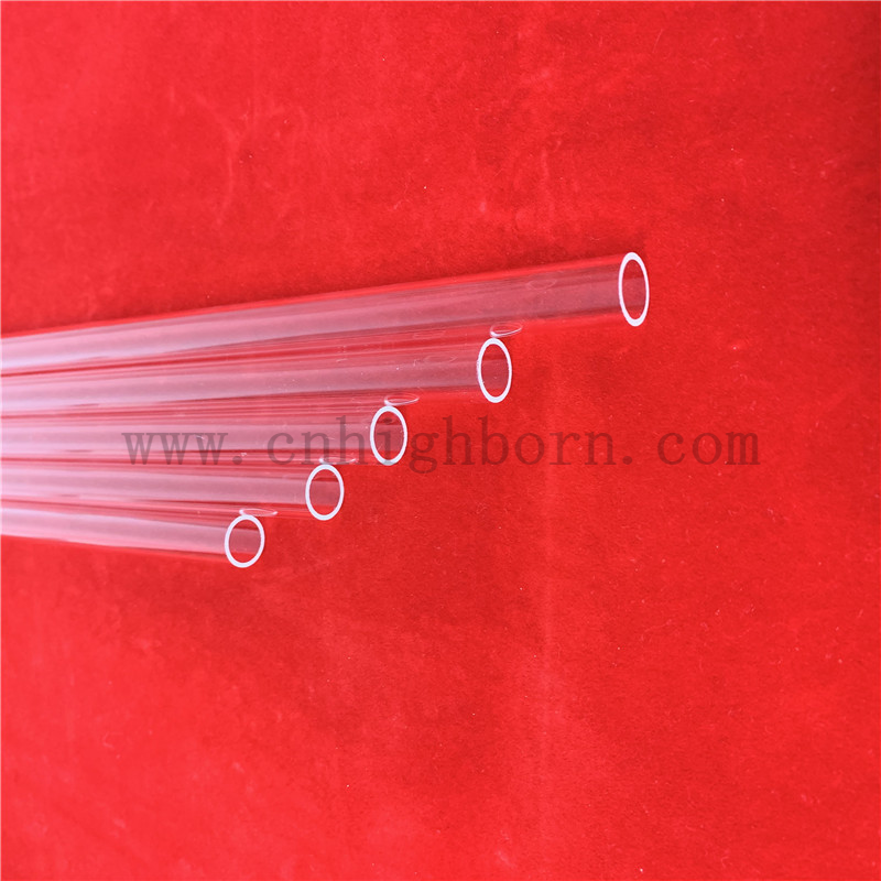 Customisierte Größe transparenter Quarz -Fusionsglasschläuche