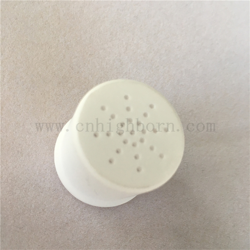 Customized Aluminina Tiegel mit Löcher Deckel al2o3 Keramik -Topf